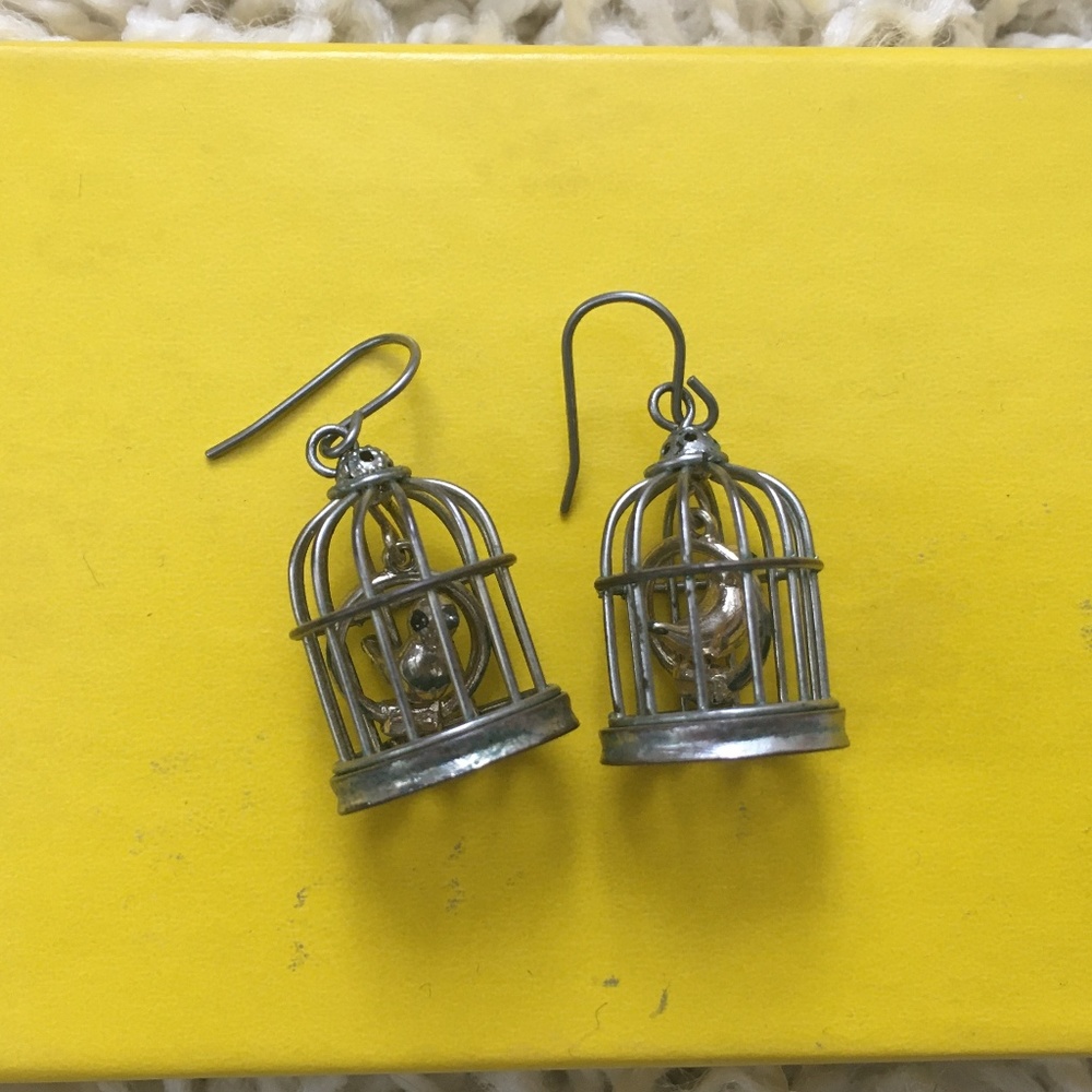 UNIQUE Birdcage Earrings- GREAT STOCKING STUFFER
